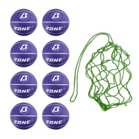 Net of 8 Baden Zone Basketballs Size 6 (Purple)